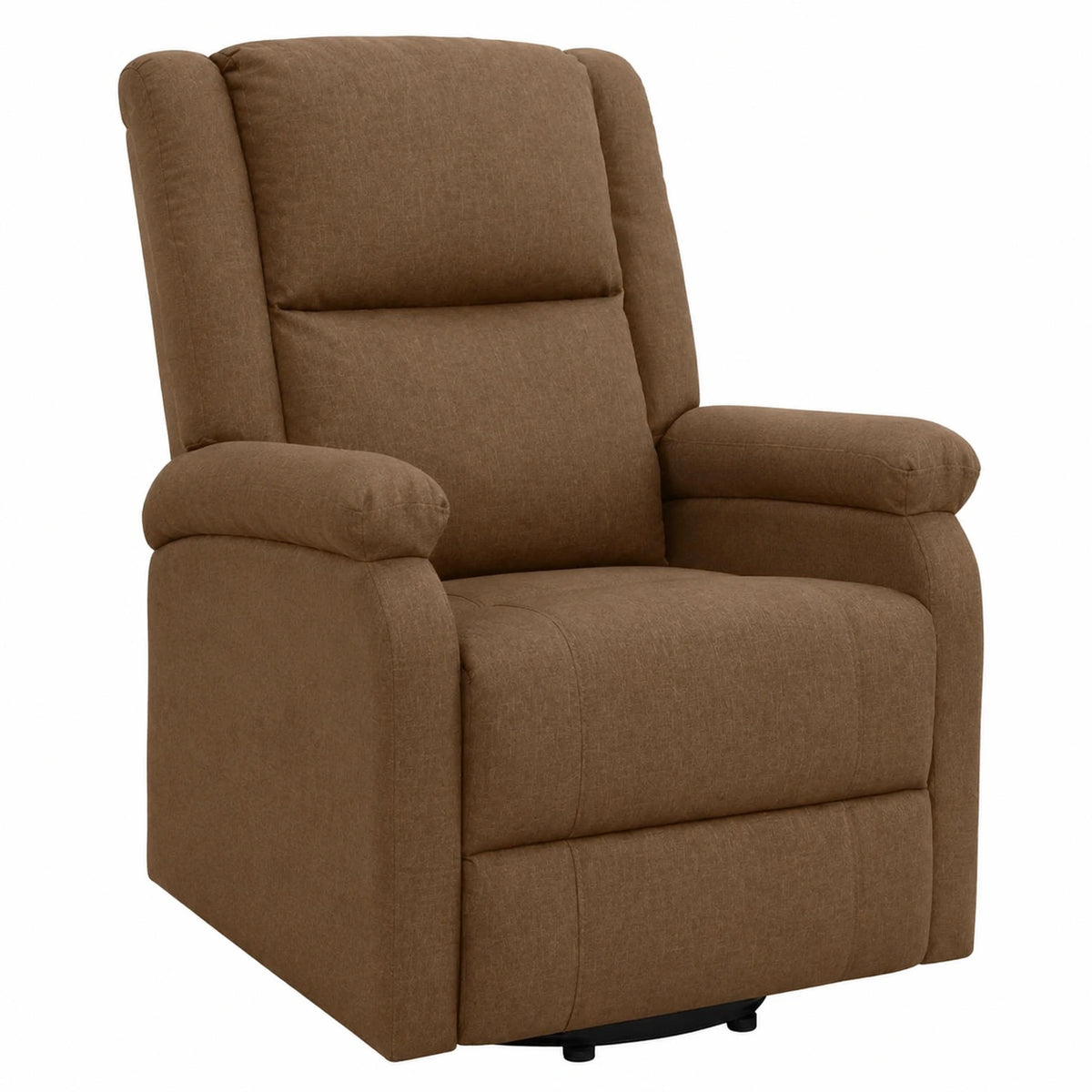 Poltrona Relax Elettrica Reclinabile con Funzione Massaggio in Tessuto Marrone