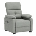 Poltrona relax motorizzata grigio scuro per soggiorno, dimensioni 73x90x100 cm, design moderno